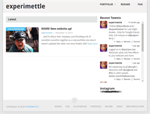 Tablet Screenshot of experimettle.com